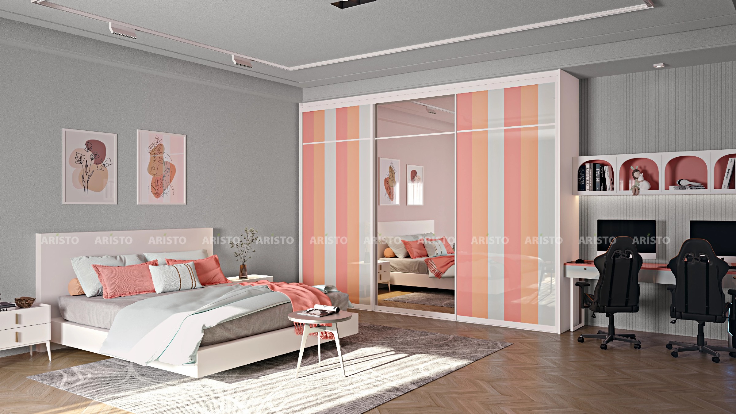 streaks modern sliding wardrobes at aristo india bangalore